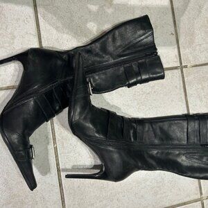 BRONX Helene tall boots with buckles